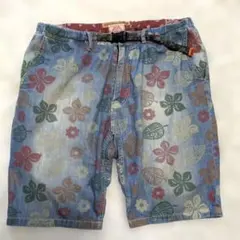 クリフメイヤー　ショートパンツ　デニム　総柄　ボタニカルのサムネイル