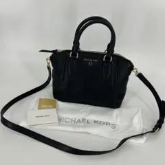 ☆新品未使用☆MK☆マイケルコース☆レザーハンドバッグ☆ショルダーバッグ☆黒