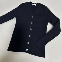 PLST ブラック Vネック カーディガン M