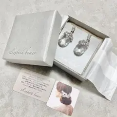 Elizabeth Bower クリスタルドロップイヤリング