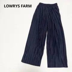 ローリーズファーム　プリーツワイドパンツ　黒　ウェストゴム　ゆったり　美品