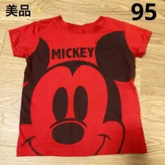 ミッキーマウス Tシャツ 95cm 赤のサムネイル