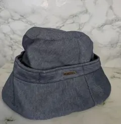 水野ミリナー　タイムクロス　デニム風 バケットハット　日本製54〜56cm