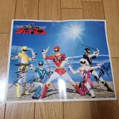 激レア•希少 地球戦隊ファイブマン 直筆サイン入り色紙 - メルカリ