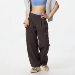 UNIQLO(ユニクロ)＊ウルトラストレッチアクティブワイドパンツ ブラウンXS