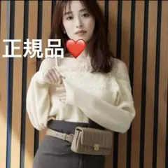 SNIDEL レースストリミングニットプルオーバー