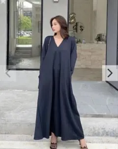 【美品】BIRTHDAYBASH 前後2wayロングワンピース　黒