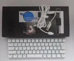 Pulsar 60% JIS PCMK ホワイトキーボード