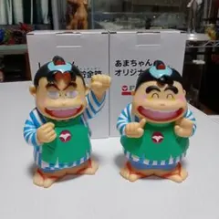 忍たま乱太郎　あまちゃん・しんちゃん オリジナル貯金箱 2体セット　非売品のサムネイル
