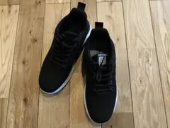 新品 レディース スニーカー 靴 シューズ メッシュ 黒 24センチ