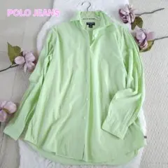 POLO JEANS ギンガムチェック柄シャツ Lサイズのサムネイル