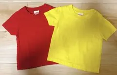 United Athle キッズ Tシャツ 2枚セット 赤 黄色　90のサムネイル