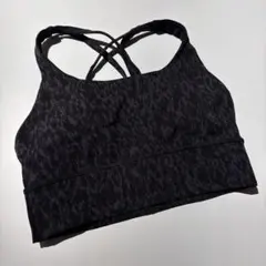 Lululemon ヨガブラ 黒×グレー サイズ4