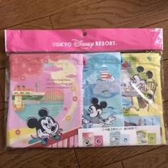 ディズニーリゾート　巾着3枚セット