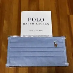ラルフローレン 新品未使用 布マスク S/M 青色