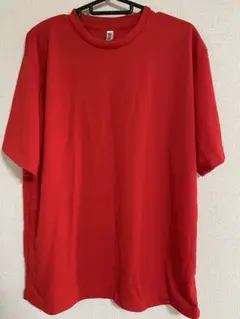 3L 赤 ポリエステル100% オーバーサイズTシャツ　練習着