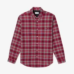 LACOSTE レッド系チェック シャツ 39