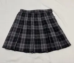 【美品】CONOMi コノミ チェック スカート グレー×ラズベリー W66