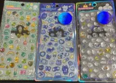 【匿名配送】カミオジャパン 光るジュエルプチドロップ グリーン シマエナガ 3枚
