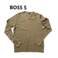 【美品】廃盤レア　BOSS カーキブラウン Vネック 長袖カットソーのサムネイル
