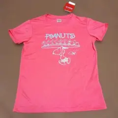 PEANUTS スヌーピー 半袖Tシャツ ピンク Sサイズのサムネイル