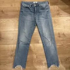 LOWRYS FARM フリンジ裾デニム