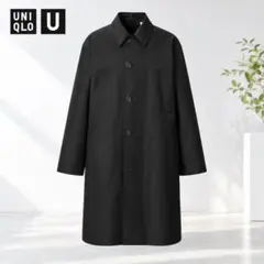 【UNIQLO U】ステンカラーコート ブラック Mサイズ