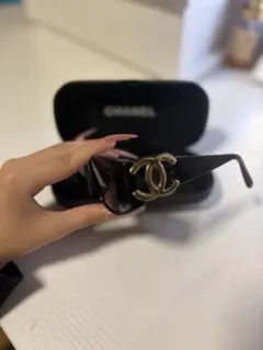 【美品】CHANEL サングラス ココマーク ブラック02461 94305