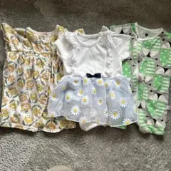 赤ちゃん　女の子　60-70 3点セット　まとめ売り　可愛い　花柄