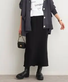 フレームワーク　裏毛セミフレアスカート