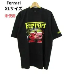 【未使用】フェラーリ　半袖Ｔシャツ　F1グラフィックT　XLサイズ　黒　綿