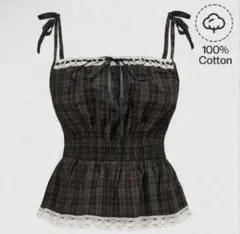 SHEIN チェック柄キャミ