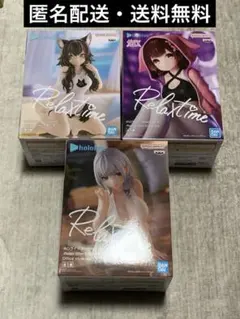ホロライブ　フィギュア　3個セット　大神ミオ　ロボ子　白銀ノエル　BANDAI