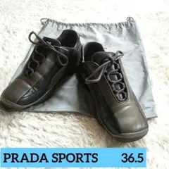 ヴィンテージ✨PRADA/プラダスポーツ レザー スニーカー 36.5のサムネイル