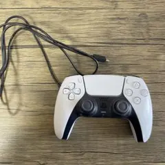 PS5 コントローラー 有線 ホワイト　ケーブルつき