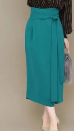 石原さとみさん着用色違いKBFラップスカートグリーンのサムネイル