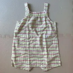 PETIT BATEAU パステル　チェック柄 ロンパースのサムネイル