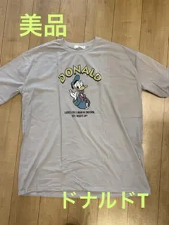 ディズニー　ドナルドダック プリントビックTシャツ