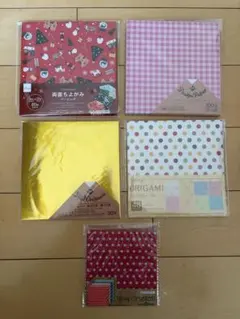 デザインペーパー　おりがみ　ちよがみ　トレーシングペーパー　5セット