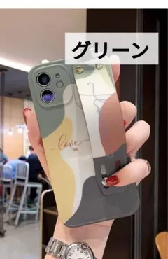 iPhoneケース iPhone13pro スマホケース　カバー　カラフル　緑