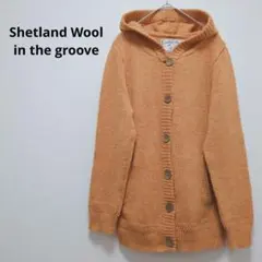 1981　インザグルーヴ Shetland Wool　フード付ニット　ウール