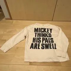 DENIM DUNGAREE ミッキー 長袖カットソー M-LARGE