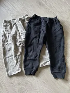 デビロック　長ズボン　ボトムス　スウェットパンツ　厚手　裏毛　黒　グレージュ