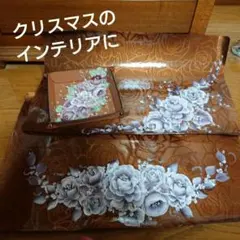 レザー風トレー、ランチマット2枚の3点セット