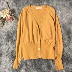 Mystrada ストレッチ ドルマン 美シルエット カーディガンオレンジ　38