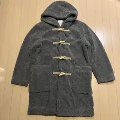 週末値下げ　THREE DOTS （スリードッツ）エコファー　ダッフルコート　黒 three dots(スリードッツ)｜エコペルファーモンスターダッフル