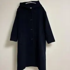 URBAN RESEARCH フード付きネイビーコート　ネイビー38サイズ