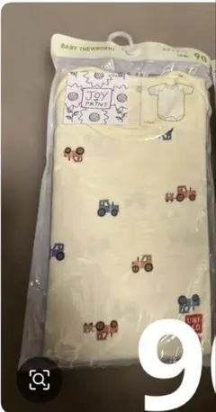 90cmユニクロ　　車柄ロンパース