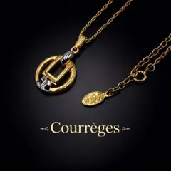 美品 ✨ オールド クレージュ Courreges ロゴモチーフ ネックレス