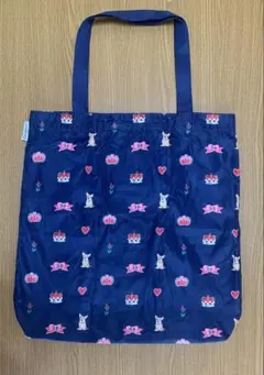 キャスキッドソン　Cath Kidston エコバック　ネイビー　コーギー